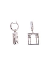 Pendientes Loving Palladio  3D in Plata Zircone ORB05 SERLIANA - ORB05 SERLIANA